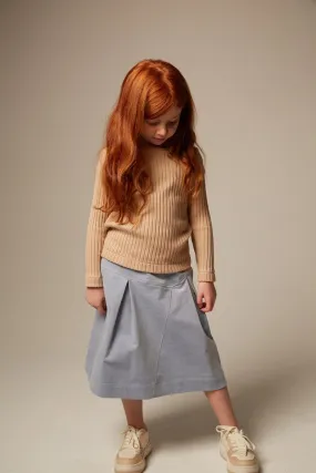 Be For All Blue Pleated Bacchetta Skirt