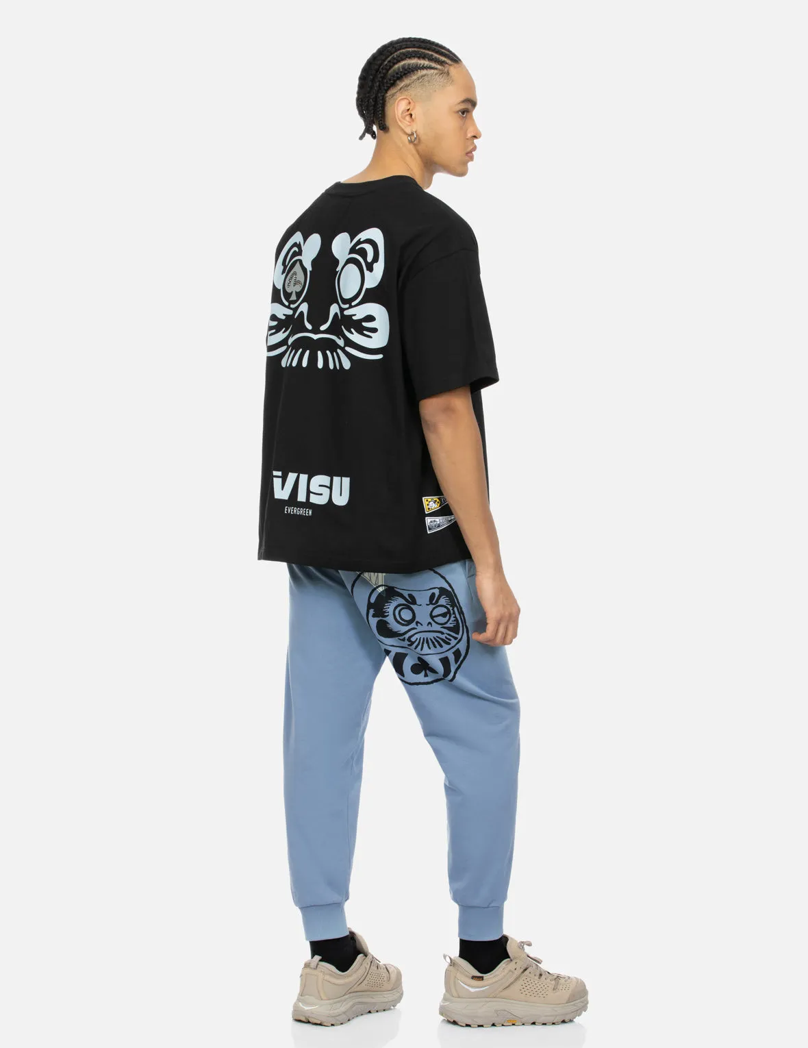 Daruma Print Regular Fit Sweatpants