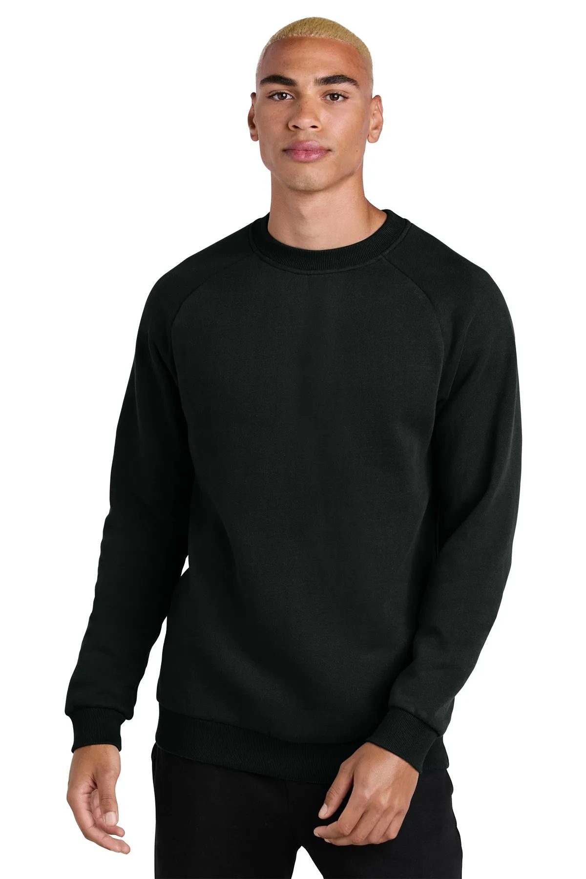 District Cloud Fleece Custom Crews, Jet Black