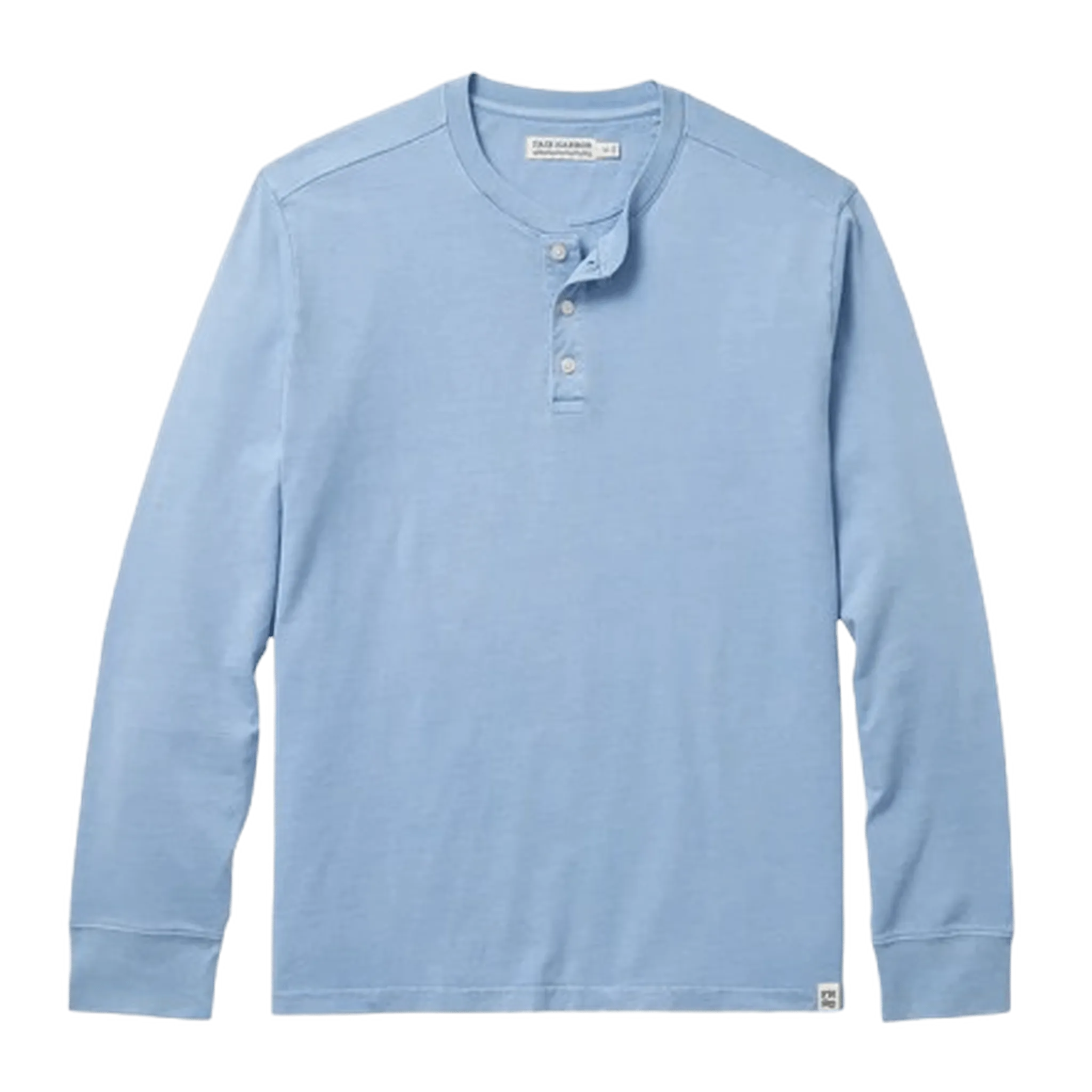 FAIR HARBOR: Light Blue Saltaire Henley
