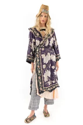 Floral Appliqué Danji Kimono Magnolia Pearl