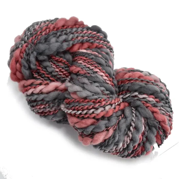 Hand Spun Chunky Tasmanian Merino Yarn in Dusty Red 12991
