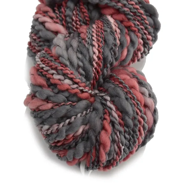 Hand Spun Chunky Tasmanian Merino Yarn in Dusty Red 12991