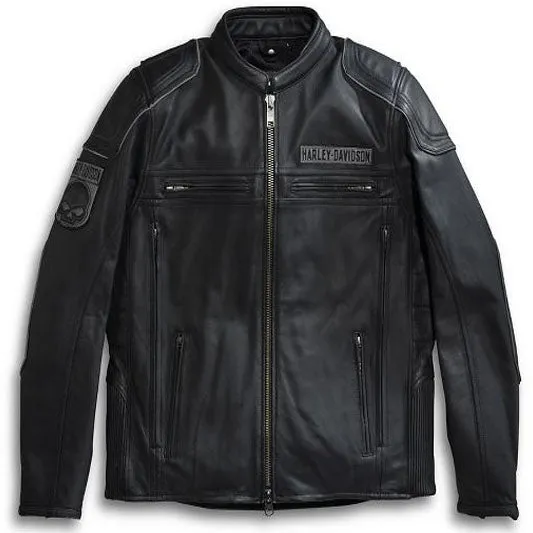 Harley Davidson Skull Motorcycle Leather Jacket