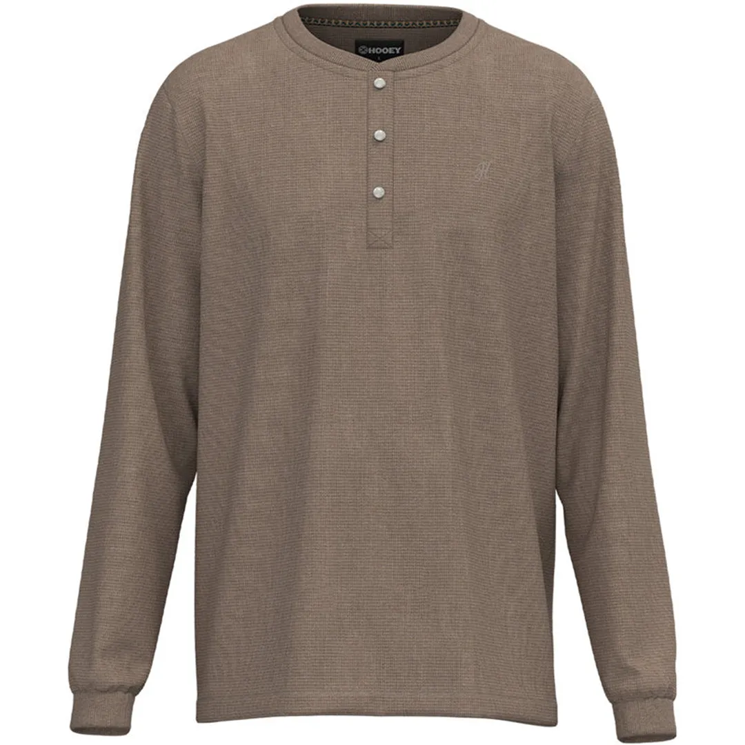 Hooey Brands Men's Henley Long Sleeve Thermal Shirt