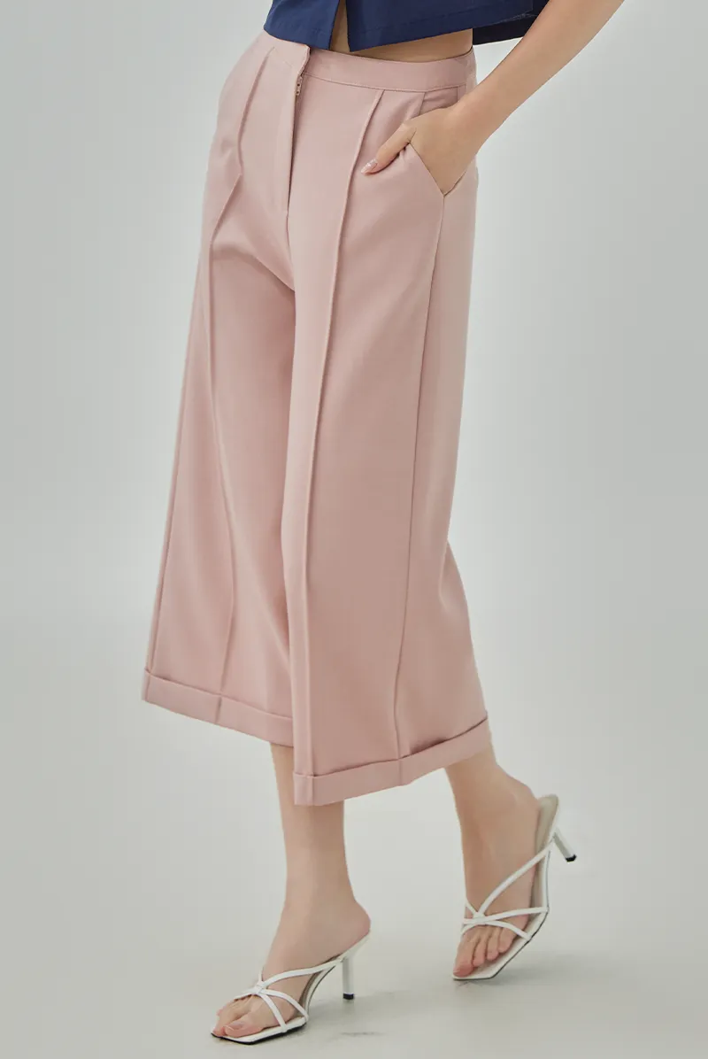 Kayleen Pleated Detail Culottes
