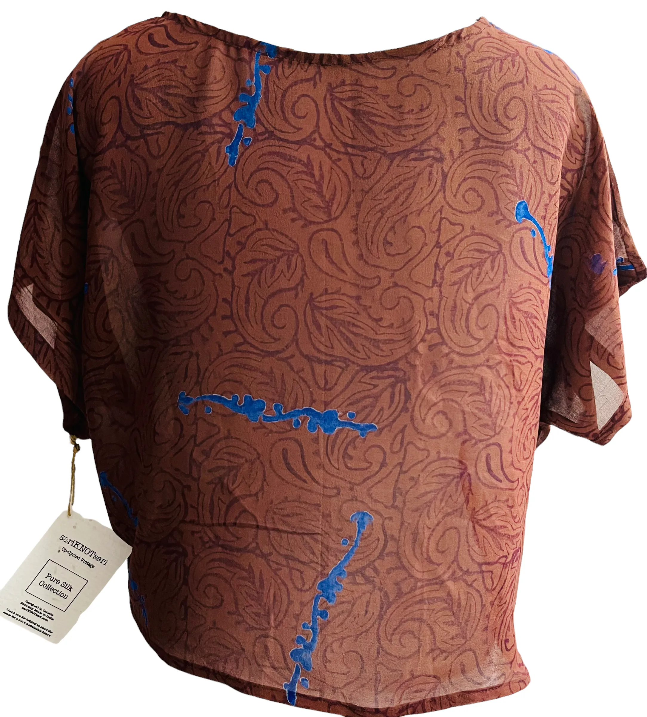 La Vallée Sheer Avatar Pure Silk Boxy Top