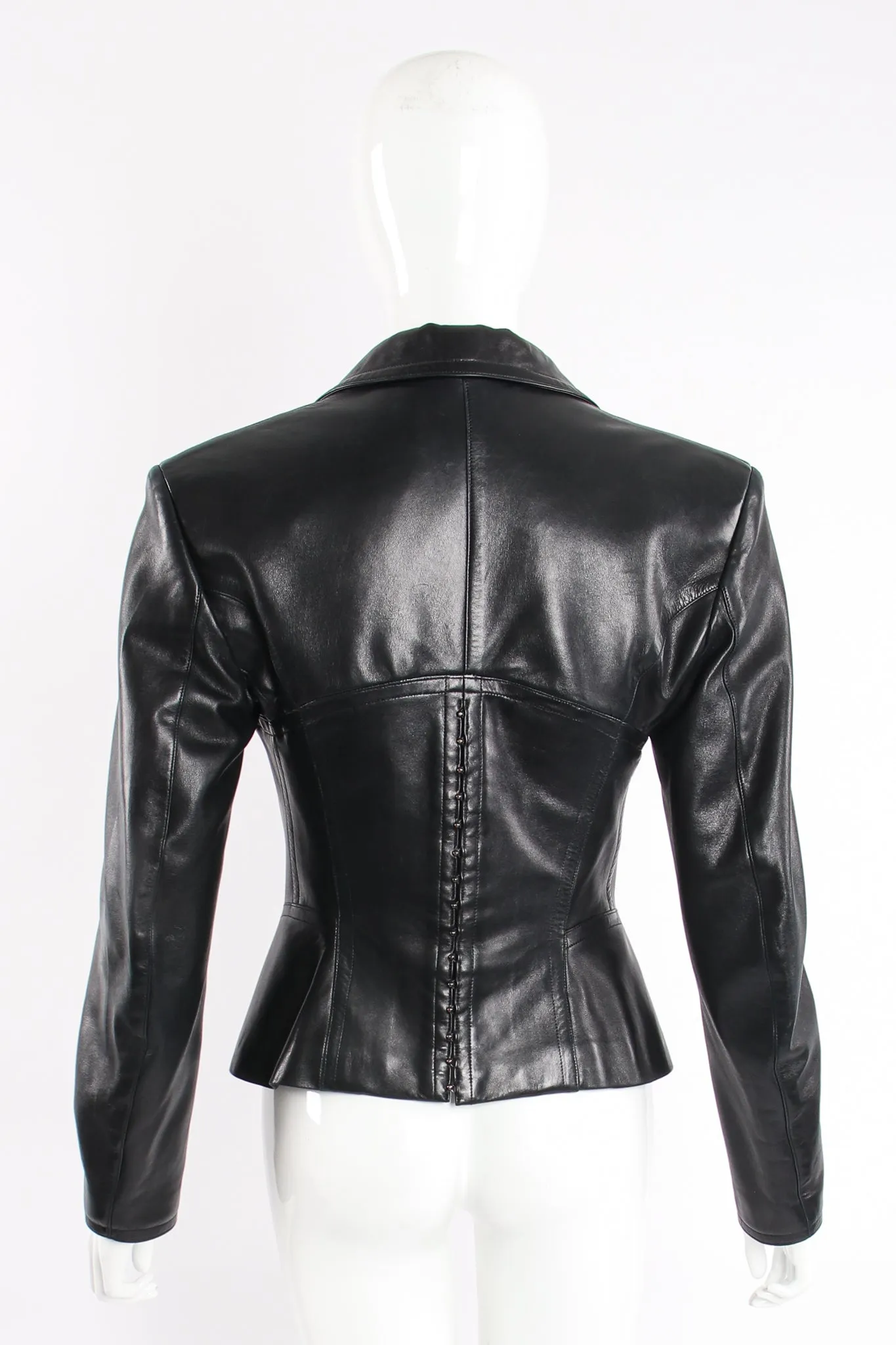 Leather Bustier Corset Jacket