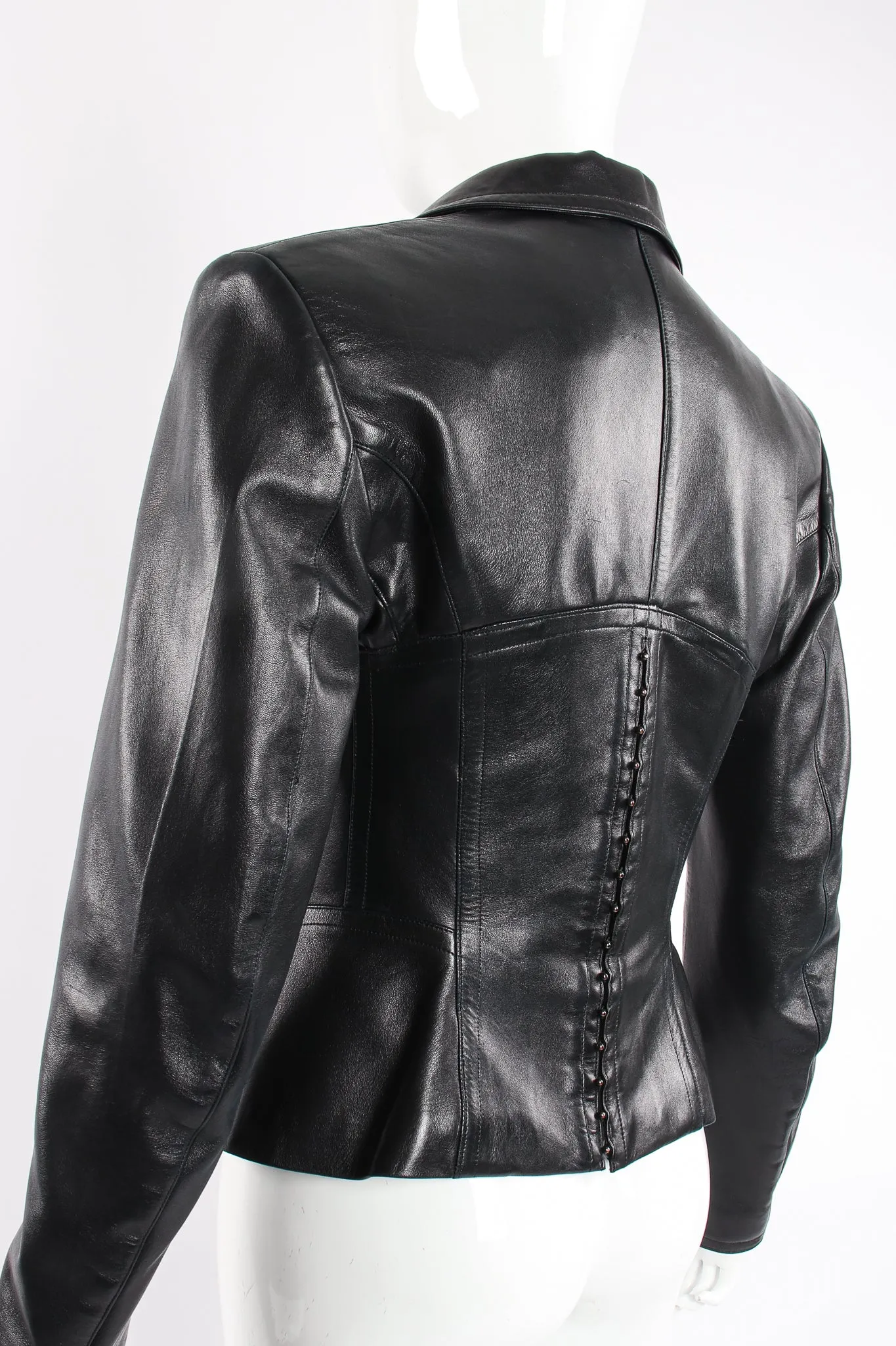 Leather Bustier Corset Jacket