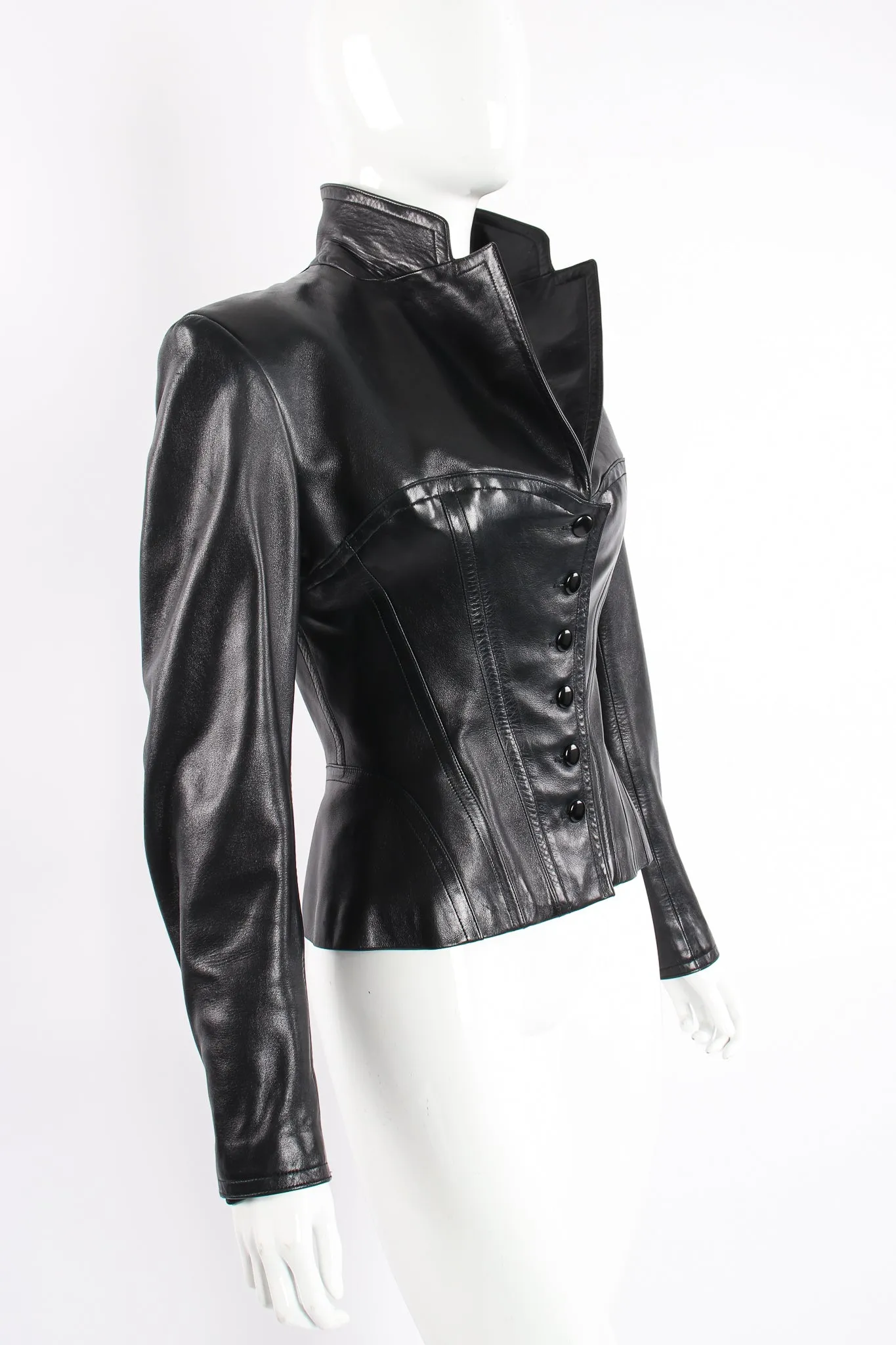 Leather Bustier Corset Jacket