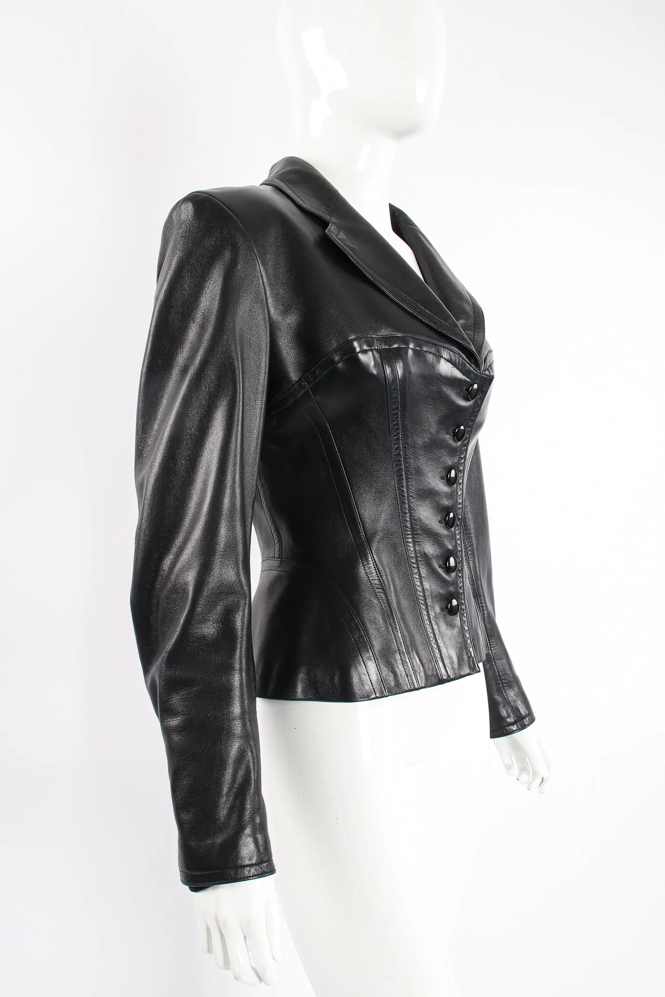 Leather Bustier Corset Jacket