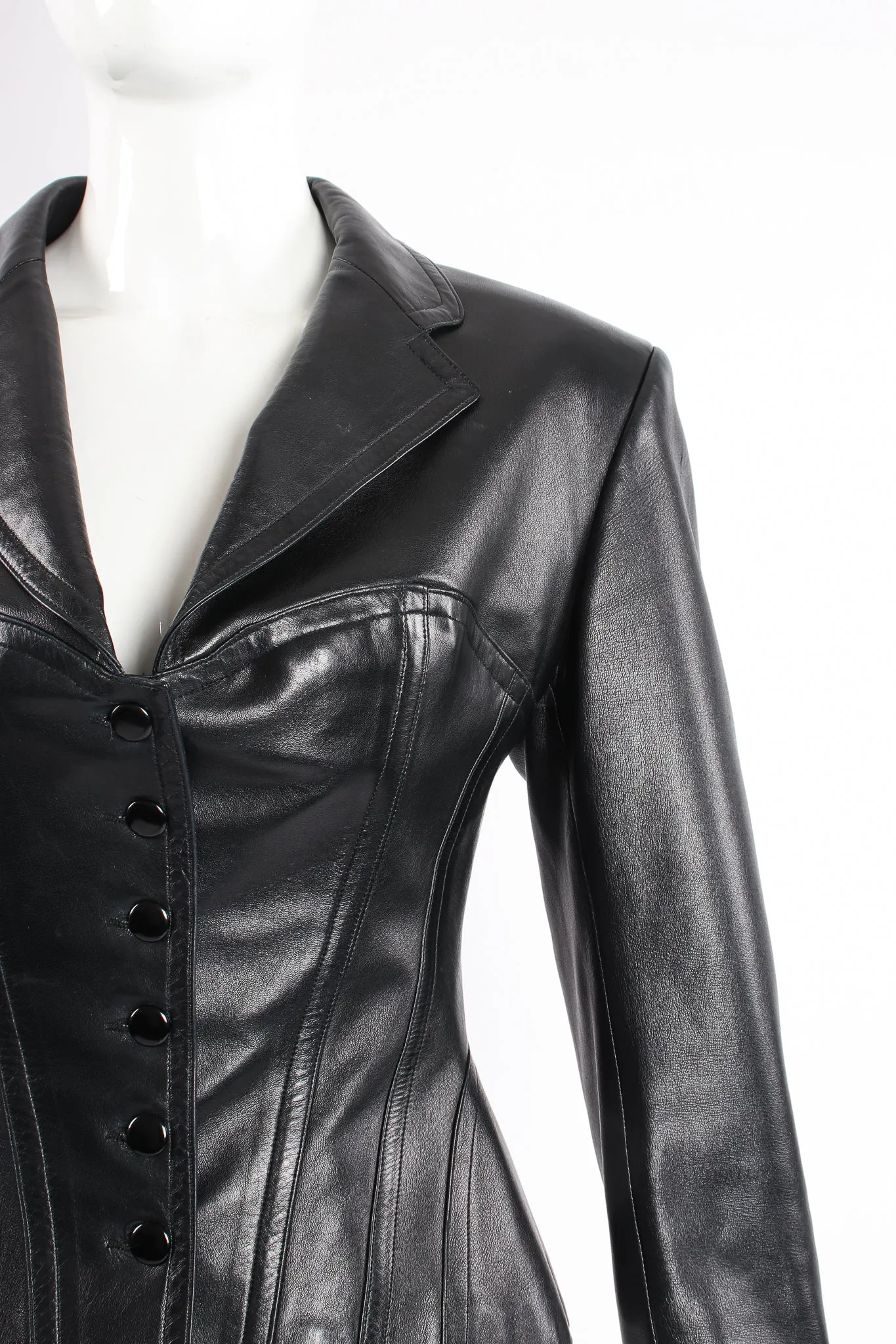 Leather Bustier Corset Jacket