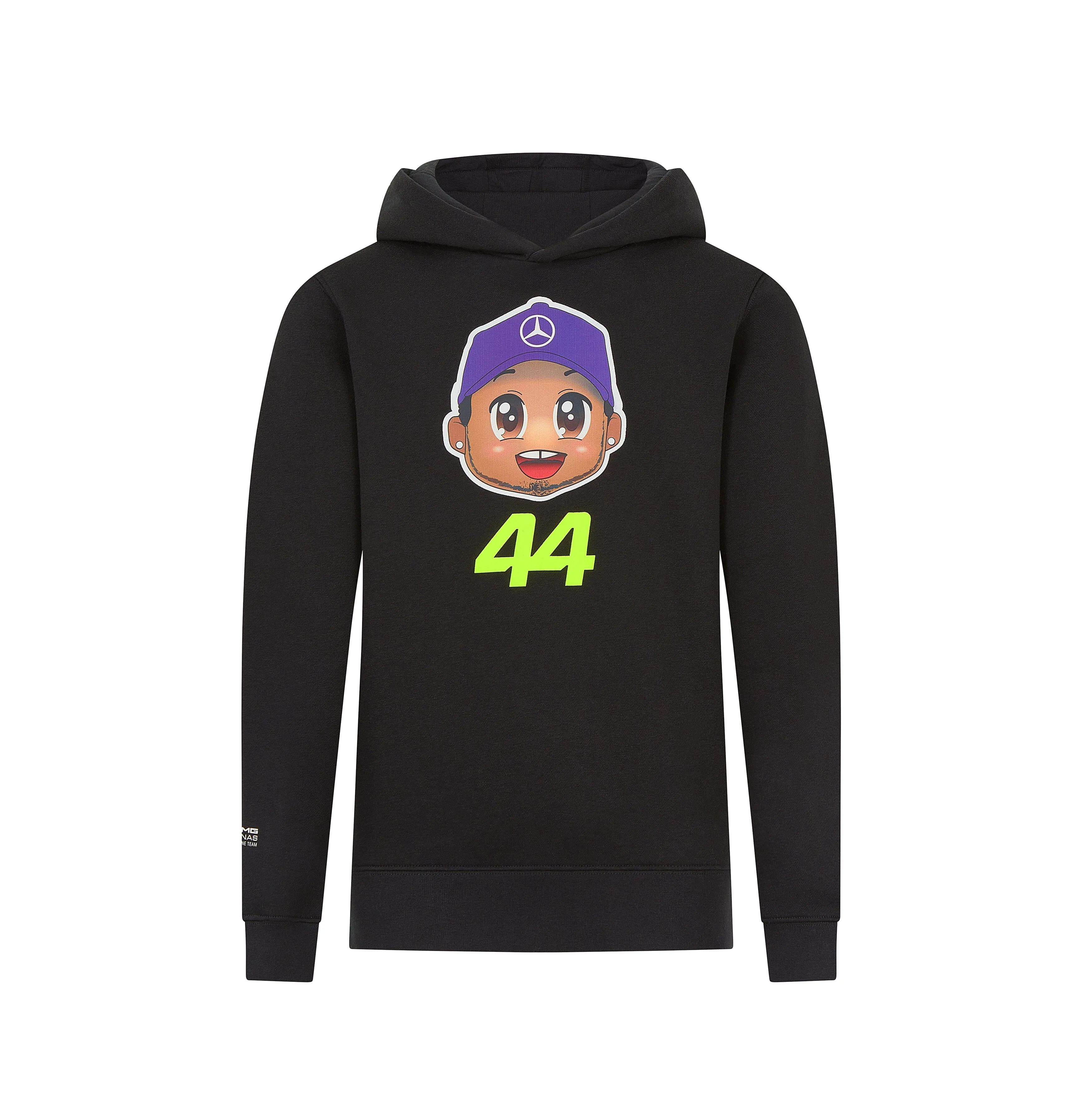 Mercedes AMG Petronas F1 Kids Lewis Hamilton Hoodie - Youth Black