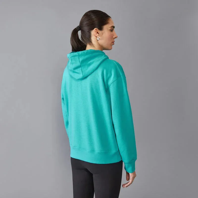 Mercedes AMG Petronas F1 Women's Oversized Logo Hoodie - Black/Green