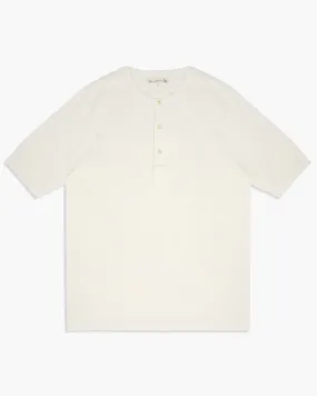 Merz B Schwanen Good Originals 207 8.6oz Loopwheeled S/S Henley - White