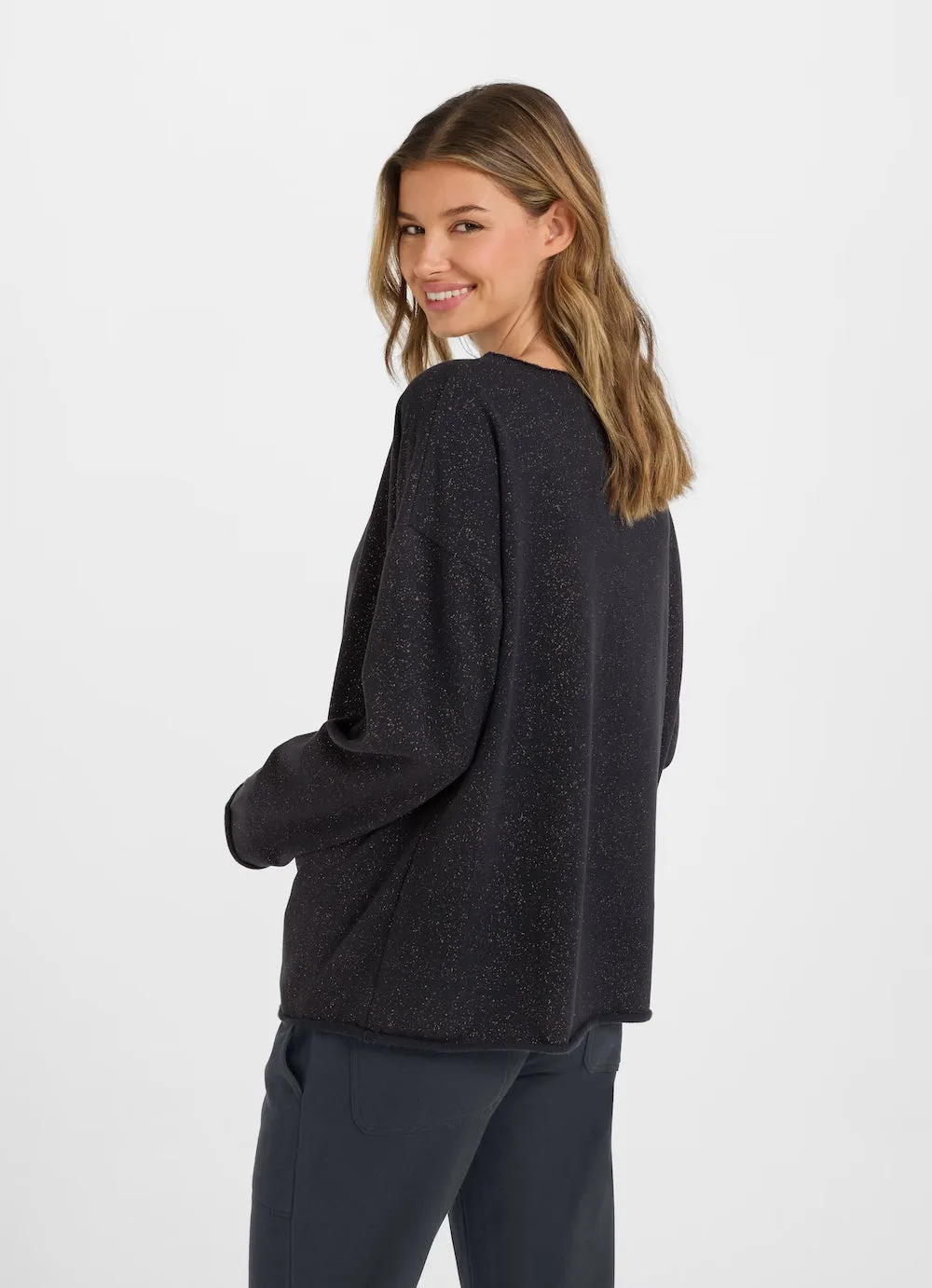 Navy Glitter Judi Sweatshirt