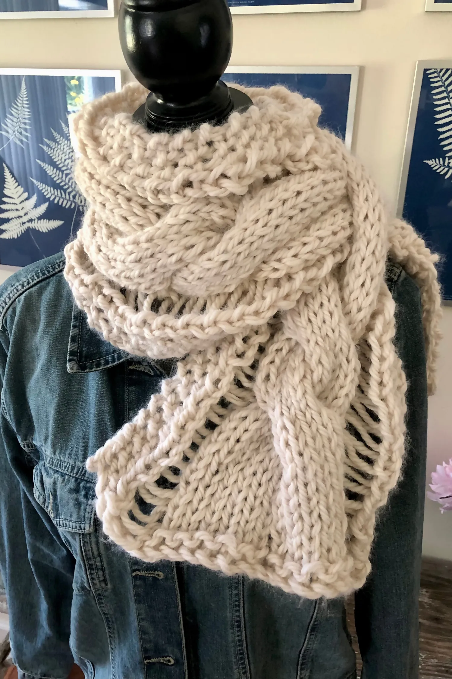 Ripley Cable Scarf (Knit)