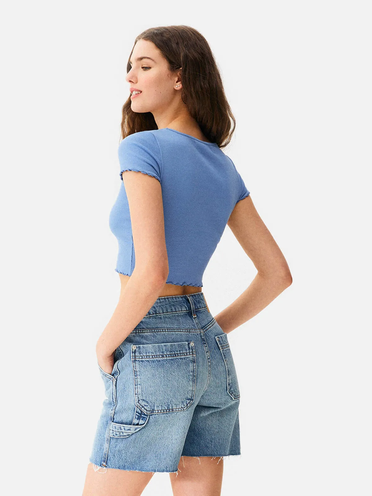 Short Green Crop Top