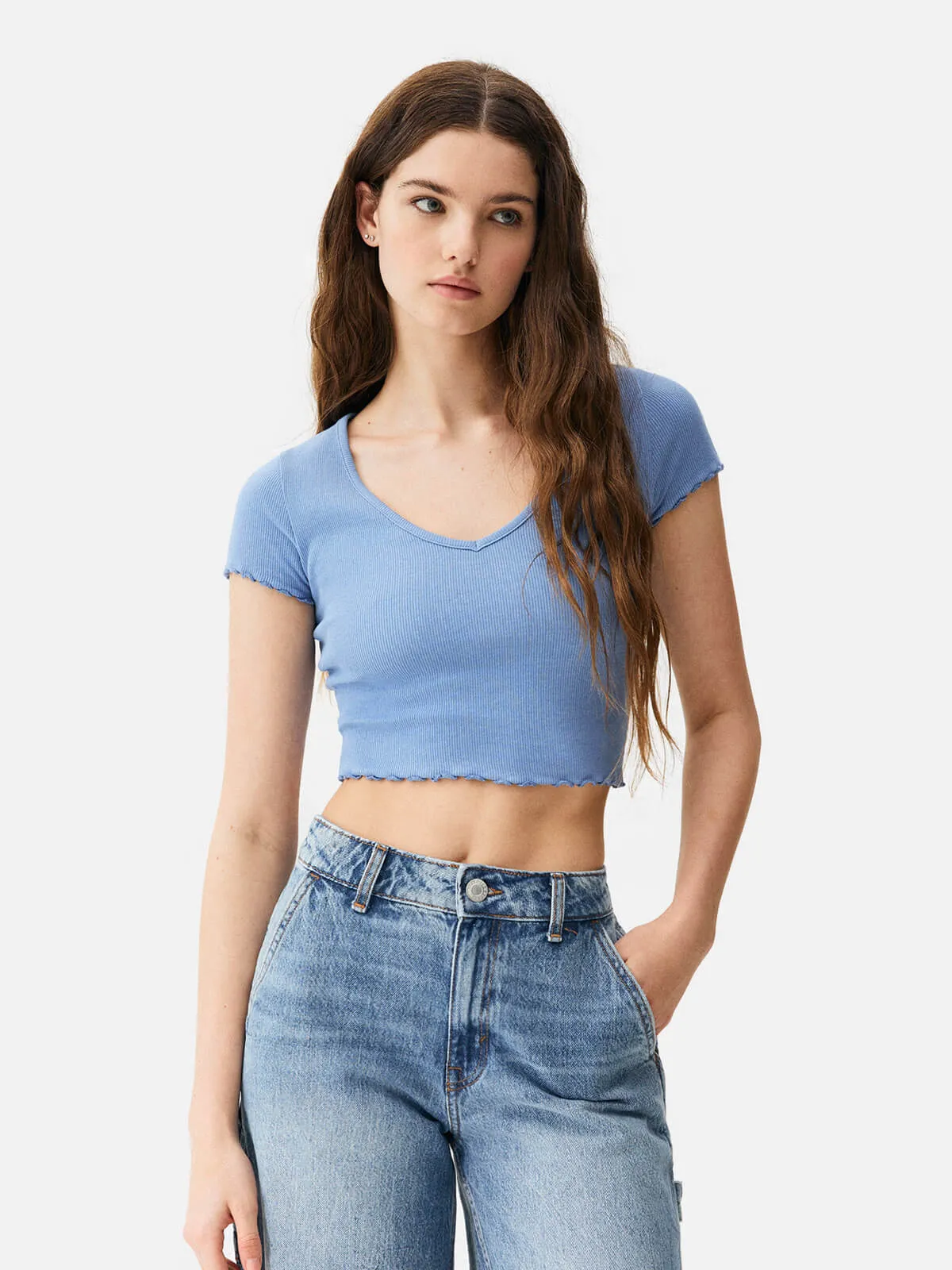Short Green Crop Top