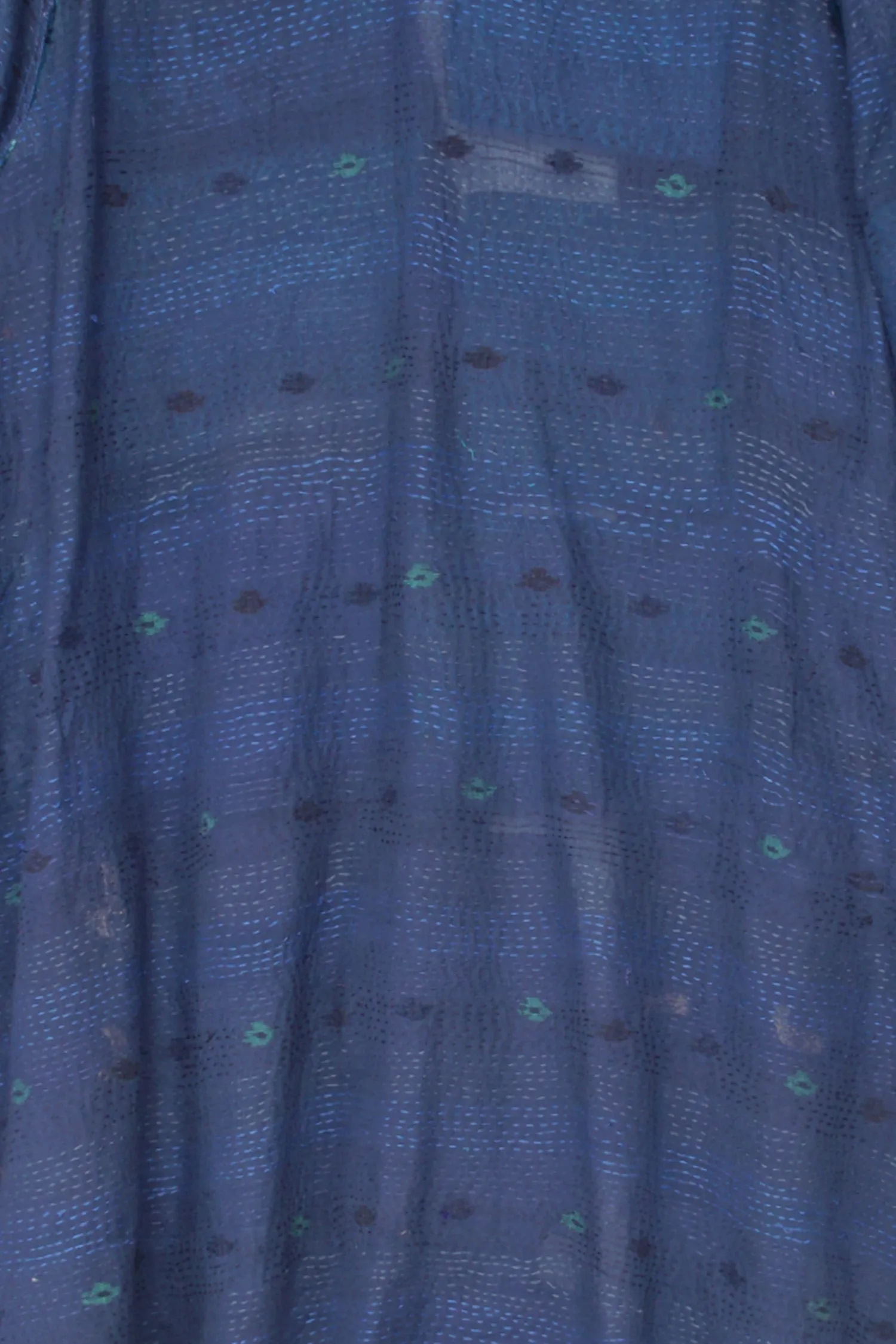 TONAL TILE PATCH KANTHA A-LINE JKT - tt2003-blu -