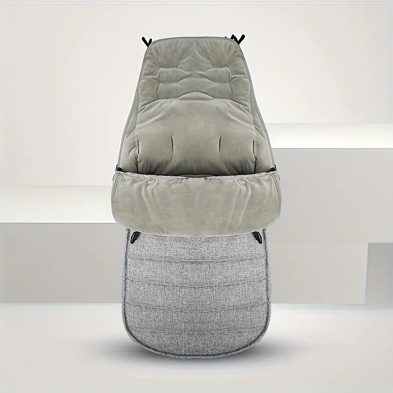 Universal Winter Stroller Pad Waterproof Windproof Warm Coral Fleece Lined