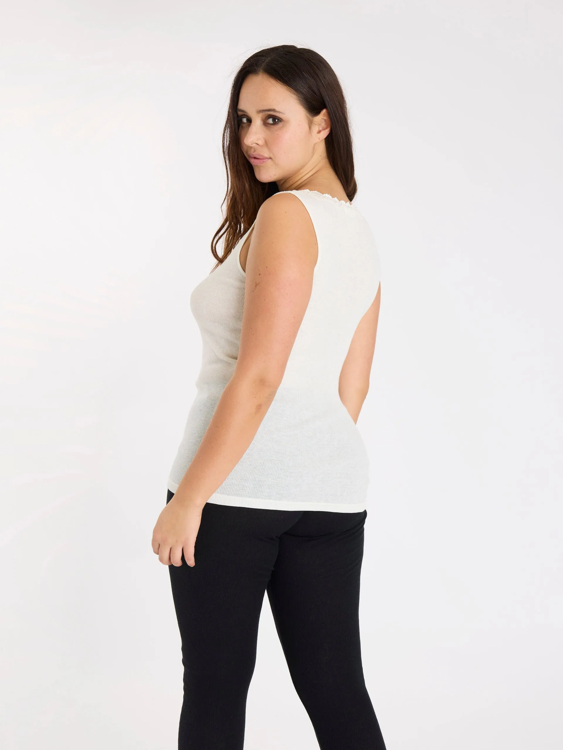 Wool Rib Tank Top
