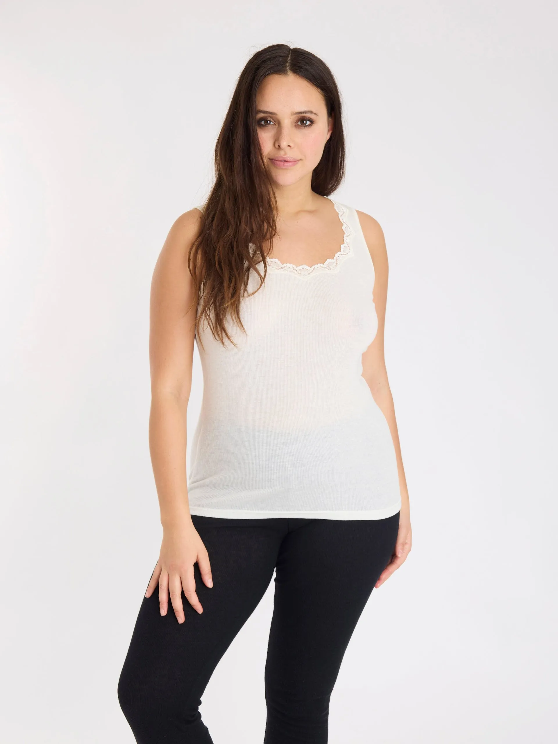 Wool Rib Tank Top