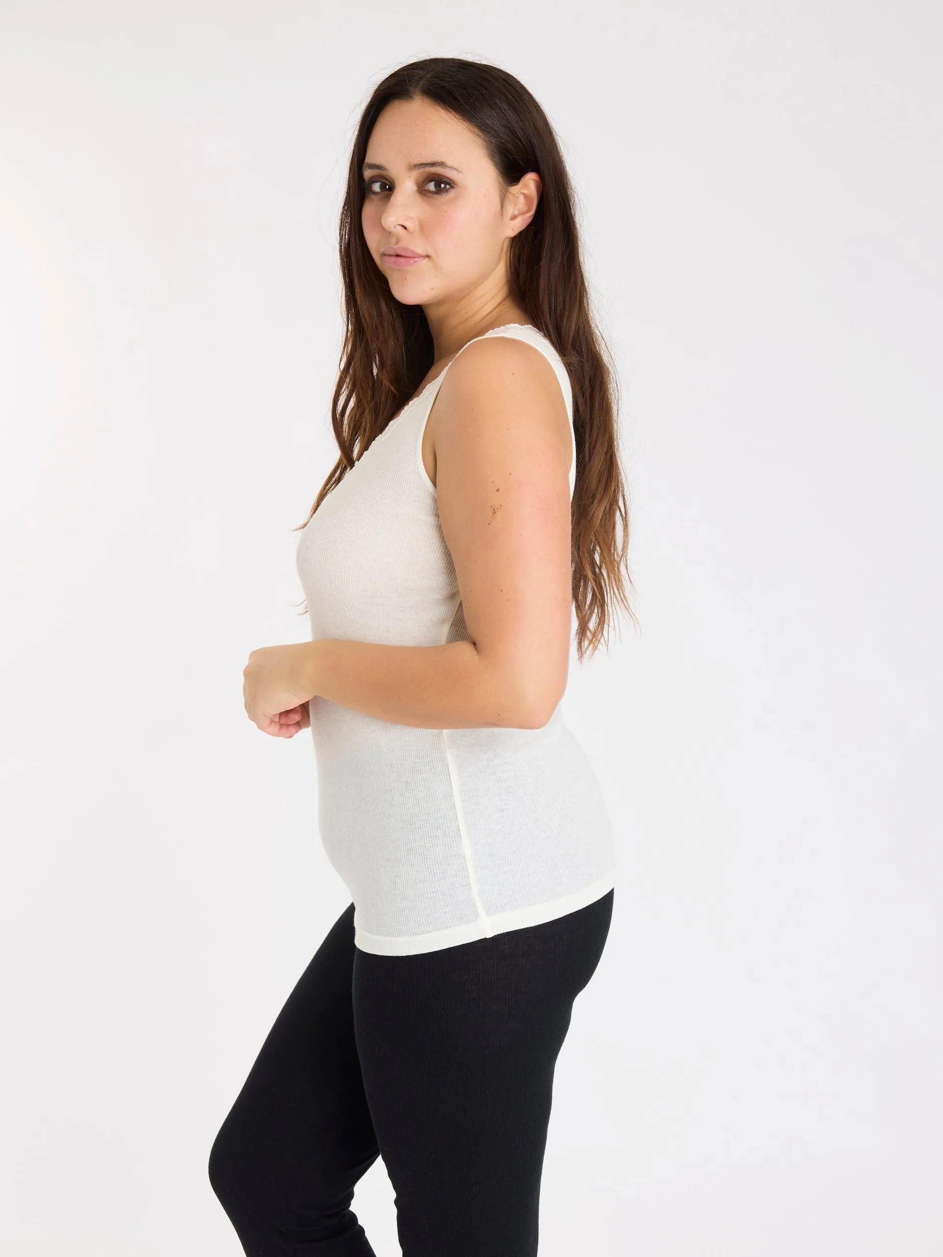 Wool Rib Tank Top