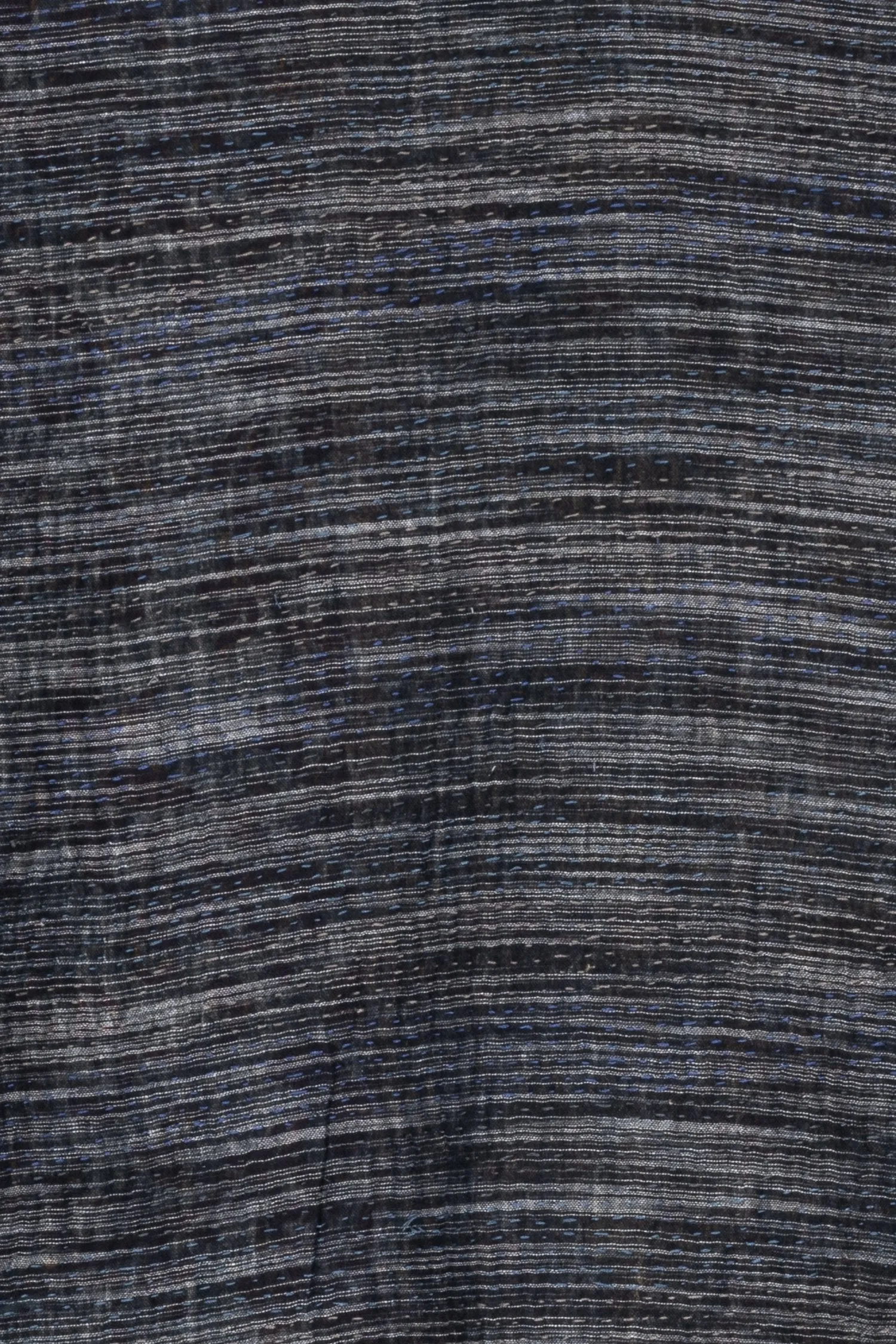 WOVEN IKAT & FRAYED PATCH KANTHA A-LINE JKT - wk4003-gry -